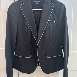 Gap Black Blazer with White Trim size 2​​​